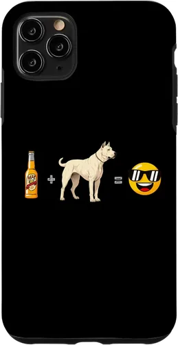 Vista 11 de iPhone 15 Plus Dogo Argentino + Beer Dog Dad Happy Men Pet Lover Case