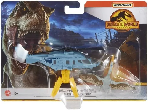 Vista 6 de Hot Wheels Jurassic World Rebirth, vehículo de colección de dinosaurios y figura (Dilophosaurus Lifter)