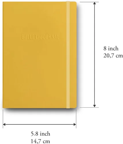 Vista 21 de LEUCHTTURM1917 The Official Bullet Journal Edition 2 - Cuaderno construido para BuJo, tamaño mediano A5 204 páginas de papel de 4.23 oz/m², con guía