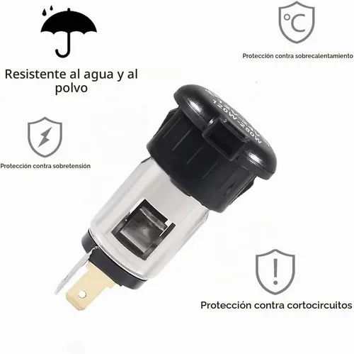 Vista 4 de Juerly - Juego de 2 enchufes para encendedor de cigarrillos de automóvil, divisor de toma de corriente, enchufe impermeable para automóvil, barco