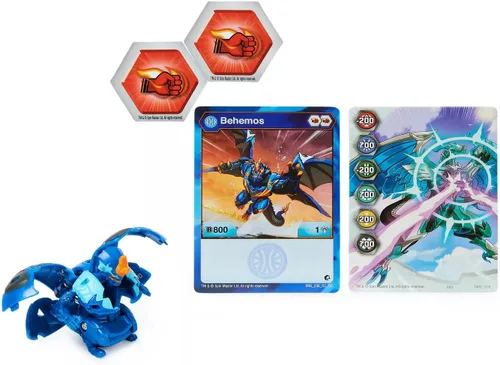 Vista 2 de Bakugan Geogan Rising 2021 Aquos Behemos - Figura coleccionable y tarjetas coleccionables de 2 pulgadas