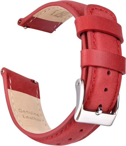 Vista 30 de Ritche Correas de Reloj de Cuero de Liberación Rápida Regalo de Navidad, Correas de Reloj Genuinas para Hombres y Mujeres, Correa de Reloj de Cuero