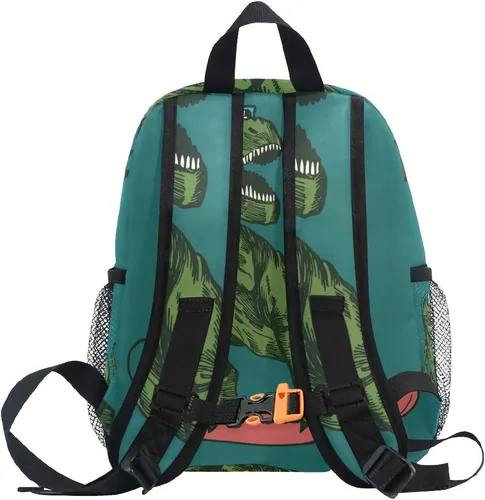 Vista 6 de Mochila para niños con patrón de erizo para niños pequeños y niñas de 3 a 7 años