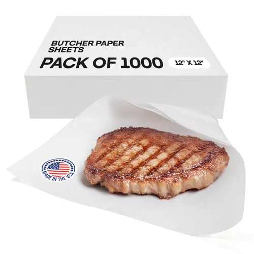 Vista 21 de Papel de carnicero negro de 18 x 2160 pulgadas (180 pies) – Rollo de papel de carnicero natural hecho en Estados Unidos para carne y pescado, sin