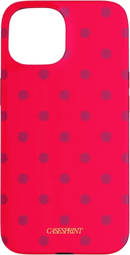 Vista 6 de Carcasa para iPhone 17 con diseño de lunares de sandía rojos