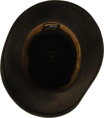 Vista 3 de Indiana Jones - Fedora de campo de fieltro, hidrófugo, con cinta de grogrén