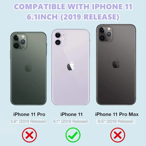 Vista 2 de Funda compatible con iPhone 11 con patrón de cactus transparente, bonita funda verde para iPhone 11 para niñas y mujeres, diseño 3D, parte trasera