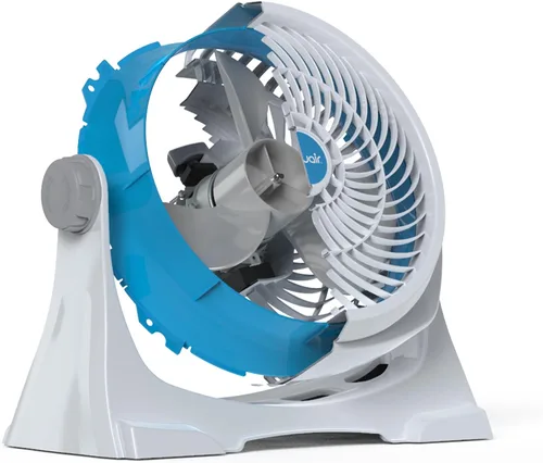Vista 10 de NewAir Potente ventilador portátil de circulación de aire de 12 pulgadas en blanco Montaje en pared, pivote de 360°, hasta 40 pies de alto flujo