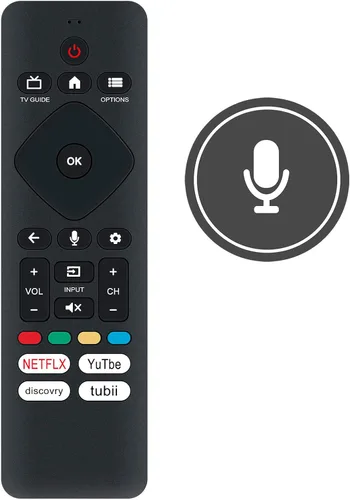 Vista 2 de URMT26CND002 - Control remoto de voz de repuesto para Philips Smart TV 55PUL7672/F7 55PUL7552/F7 50PUL7552/F7 643PUL7652/F7 65PUL7552 50PUL7672/F7
