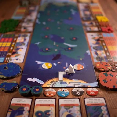 Vista 4 de Emerge - Juego de mesa - Explora nuevas islas y ecosistemas de investigación, juego de estrategia de rodamiento de dados, juego familiar para niños
