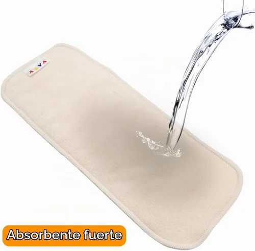 Vista 4 de Alvababy - 12 unidades de insertos para pañales de tela - Insertos súper suaves de 4 capas para pañales y fundas 12 piezas de 4 capas