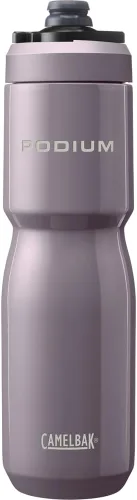 Vista 9 de CamelBak Podium - Botella de agua para bicicleta de acero inoxidable con aislamiento de acero, retención de frío para ciclismo, 12 onzas, color negro