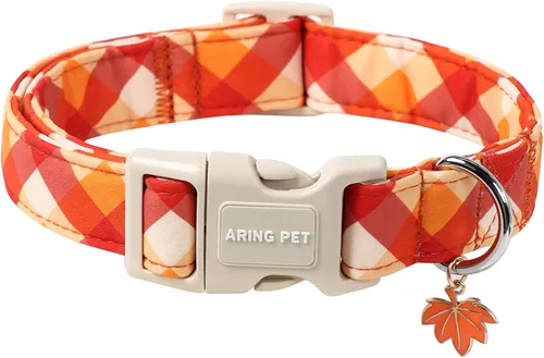 Vista 21 de Aring Pet Collar de algodón, ligero y ajustable, con hebilla de liberación rápida para perros pequeños, medianos y grandes Y: caqui