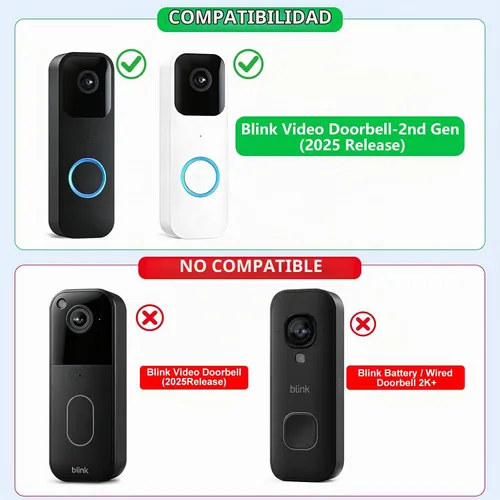 Vista 2 de Adaptador de corriente para Blink Video Doorbell de 1ª generación (repuesto de batería), no para timbre de batería Blink 2K+, timbre de video Blink