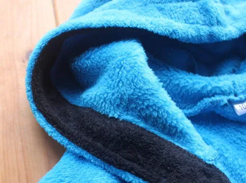 Vista 5 de Nombre bordado Traje de baño azul de los niños Coral Cashmere cálido camisón del niño