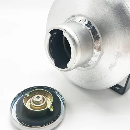 Vista 6 de JSD - Tanque de gasolina vertical de aluminio de 1 galón, 6 x 10 pulgadas, tanque de celda de combustible, salida NPT de 1/4 pulgadas para GO-Kart