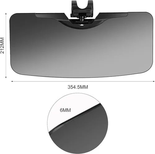 Vista 7 de Visera solar para automóvil, (juego de 2 piezas) UV400 antipolarizado/antirreflejo, ajustable, extensor de visera solar para automóvil, fácil
