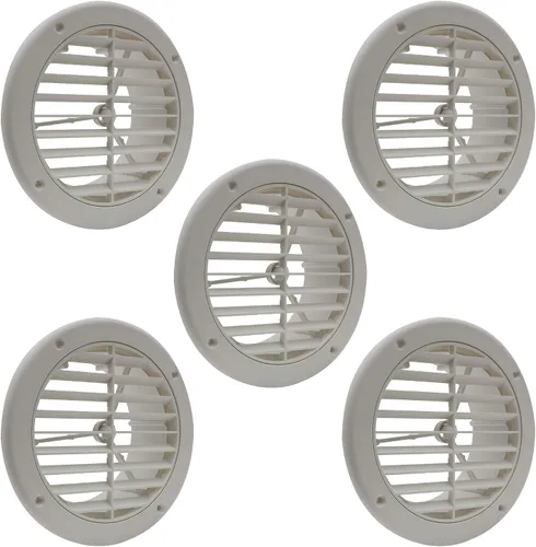 Vista 10 de RecPro Ventilación lateral de ventilación de CA para caravana de 5 pulgadas Filtro de carbón opcional Blanco Ventilación de CA para cámper