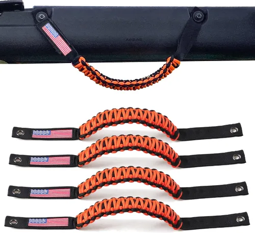 Vista 23 de Asas de agarre de barra antivuelco para Ford Bronco 2021 2022 2023 2024 2025 2 accesorios de 2 puertas y 4 puertas, mango de agarre de paracaídas