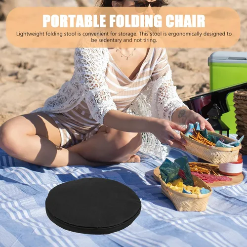 Vista 6 de VOSAREA Almohadilla telescópica para taburete, cómoda funda de asiento de camping, resistente y ligera para senderismo