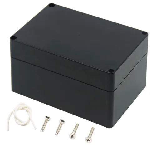 Vista 8 de Zulkit. - Caja de plástico impermeable ABS IP65. - Caja de derivación eléctrica - color negro.
