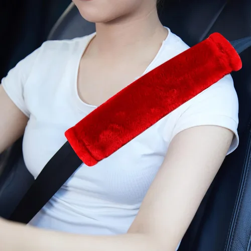 Vista 8 de MOONET Paquete de 2 fundas para cinturón de seguridad de automóvil para una conducción más cómoda, funda universal para cinturón de seguridad