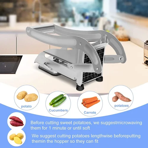 Vista 4 de Simpli-Magic Cortador de papas fritas, acero inoxidable mejorado de alta calidad