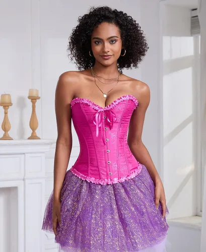 Vista 139 de SZIVYSHI Corsé para mujer, lencería moldeadora, body con cintura de encaje