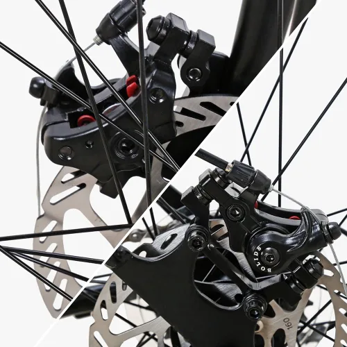 Vista 6 de Eurobike HY XC550 Bicicleta de carretera, bicicleta de carretera de 21 velocidades para adultos, hombres y mujeres, freno de disco 700C bicicleta
