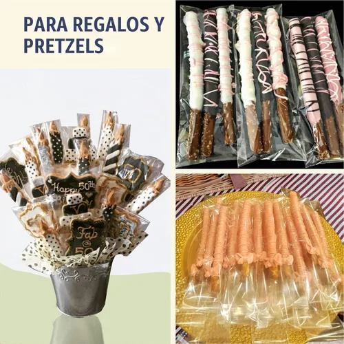 Vista 7 de 100 bolsas de celofán transparentes resellables de 1 pulgada x 5 pulgadas de largo, bolsas de golosinas autosellantes, bolsas para galletas