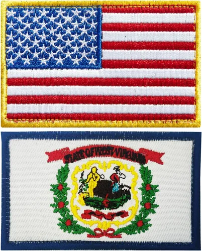 Vista 28 de stidsds Paquete de 2 parches bordados con la bandera de Estados Unidos de Alabama Alabama, bandera de Estados Unidos, bandera de Estados Unidos