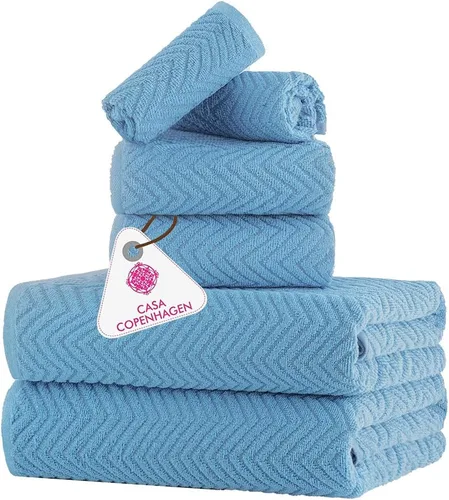 Vista 17 de CASA COPENHAGEN Toallas clásicas para trapeador de bar, paquete de 12, 15 x 19 pulgadas, 100% algodón, altamente absorbentes y duraderas, toallas