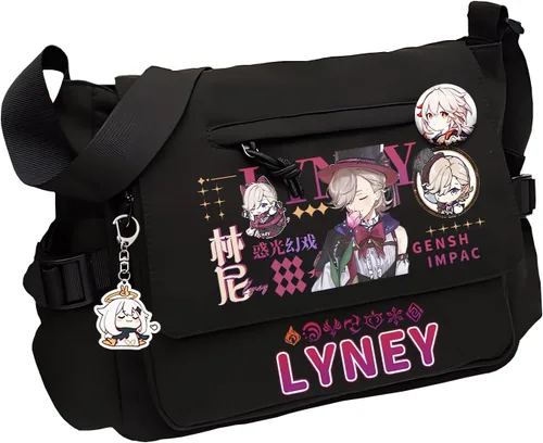 Vista 13 de Game Handbag Crossbody Bag, Cute Single Shoulder Bag, Adult 3D Print Anime Backpack Black-2
