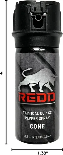 Vista 7 de Redd, Tactical OC/CS - Spray de pimienta - cono abatible (2 onzas)