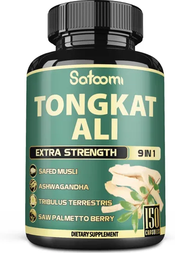 Vista 9 de Satoomi Extracto de raíz de Tongkat Ali 200: 1-9 hierbas esenciales con Ashwagandha, Tribulus Terrestris y más – Apoya la fuerza, la energía