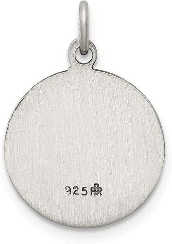 Vista 4 de Colgante de plata de ley 925 con medalla Our Lady of Fatima L- 0787in W- 0591in joyería fina para mujer Metal