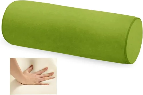Vista 17 de Almohada de espuma viscoelástica 16x6 para el cuello para dormir, alivio del dolor de cuello, para dormir de lado, espalda o estómago, para coche