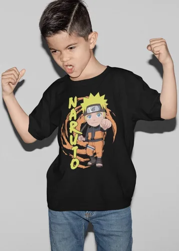 Vista 2 de Ripple Junction Naruto Shippuden Chibi Naruto Fist Anime - Camiseta con licencia
