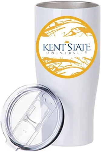 Vista 5 de Kent State University - Vaso de acero inoxidable, 20 onzas, base anillada (Kent State University #1)