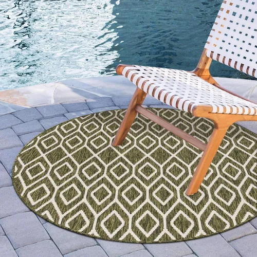 Vista 41 de Jill Zarin Outdoor Collection - Alfombra de área - Turcas y Caicos (2' 2" x 3' 1" Rectángulo Beige/Marrón)