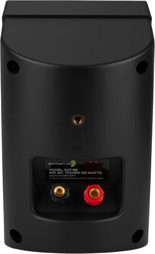 Vista 2 de Dayton Audio SAT-BK - Par de altavoces satelitales de 2 vías, 3-3/4", color negro