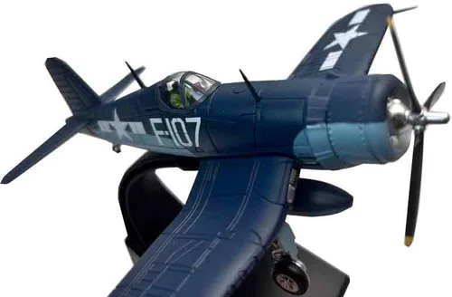 Vista 6 de 1/72 Escala WW2 US F4U-1 F4U Corsair Fighter Aircraft Metal Militar Avión Modelo de juguete para colección o regalo