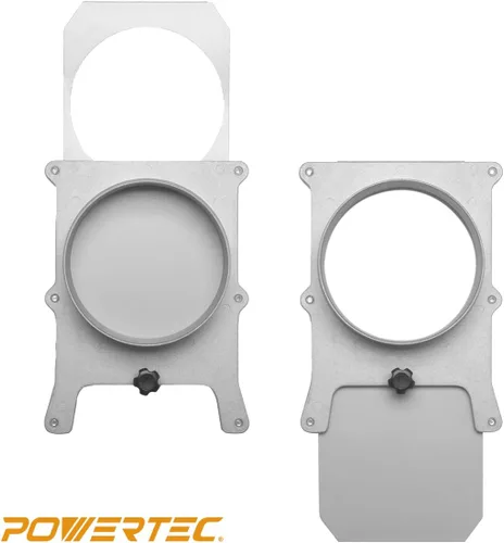 Vista 5 de Powertec 70108, compuerta de regulación de tiro de 4-pulgadas para colector de polvo y aspiradora