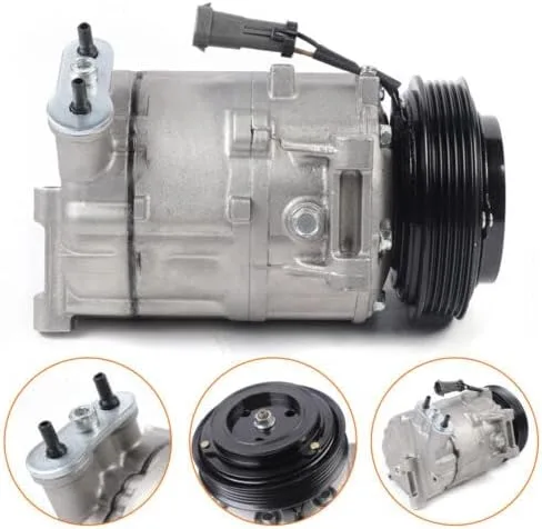 Vista 2 de Compresor de CA y embrague de A/C CO 8702C apto para Saturn Ion 2.2L 2.4L 2005 2006 2007, compresor de aire acondicionado con embrague 97556, IG556