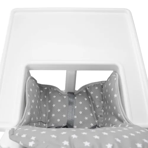 Vista 5 de Twoworld Cojín para silla alta IKEA Antilop, funda de asiento para silla alta de bebé, cojín para silla alta IKEA Antilop (gris de moda)