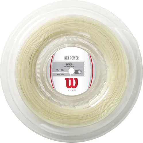 Vista 12 de Cuerda de tenis Wilson NXT - Juego y carrete de 200 m