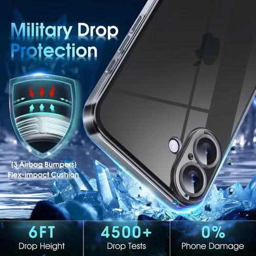 Vista 831 de Supdeal Funda cristalina transparente para iPhone 11, [No se amarillea] [Protección de la cámara] [Probado contra caídas de grado militar] Funda