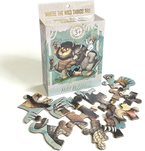 Vista 2 de Playhouse Where the Wild Things are - Mini rompecabezas de 23 piezas con forma troquelada para niños Officially Licensed Artwork, Kids Puzzle