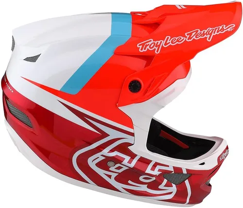 Vista 5 de Troy Lee Designs Adulto Downhill Bicicleta de montaña BMX Casco de fibra D3 Anarchy de cara completa