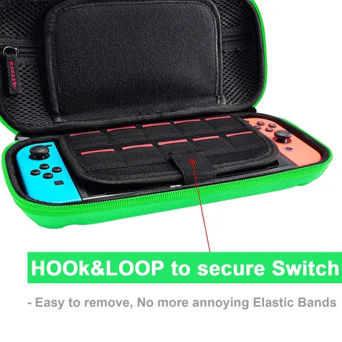 Vista 36 de daydayup Switch Carrying Case Compatible with Nintendo Switch 2, with 24 Games Cartridges Protective Hard Shell Travel Carrying Case Pouch for